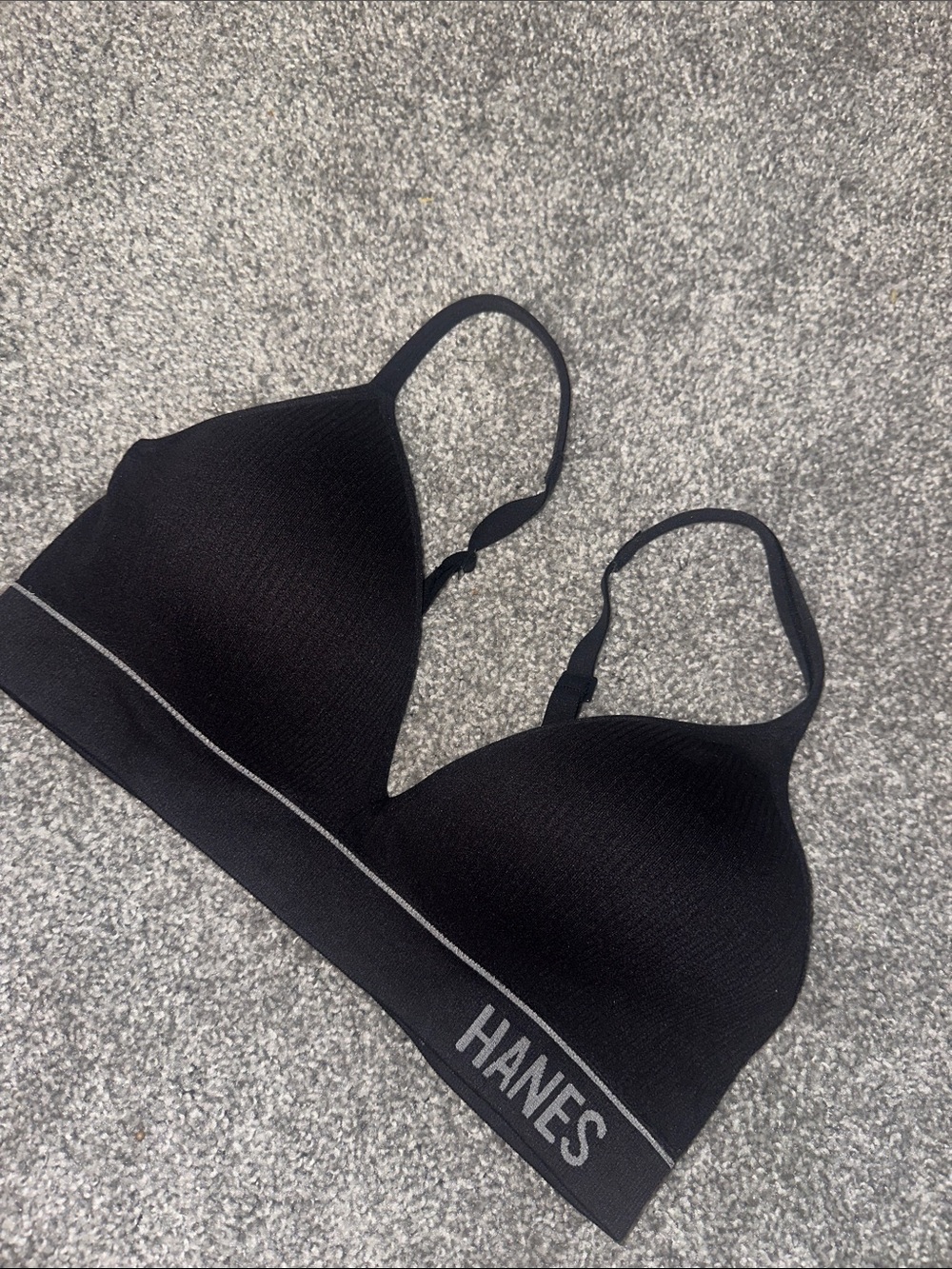 Hanes Black Wireless Seamless Everyday Bra
